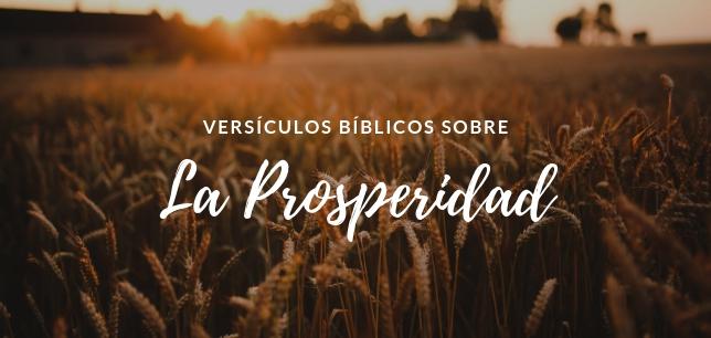 Versículos Bíblicos sobre la Prosperidad