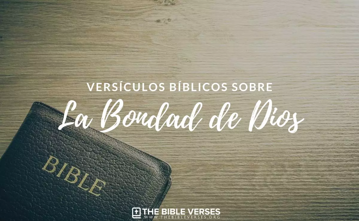 27 Versículos Sobre La Bondad De Dios | Textos Bíblicos