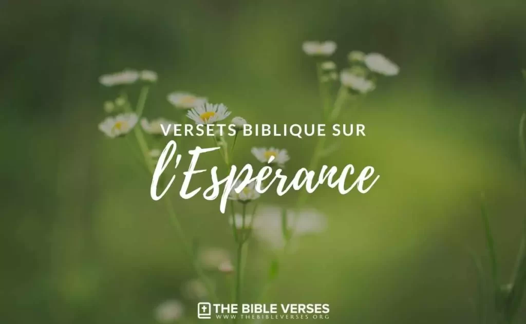 Versets Bibliques sur l'Espérance