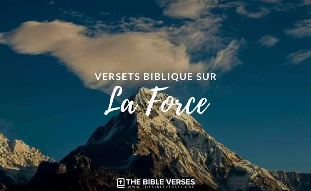 Versets Bibliques sur la Force