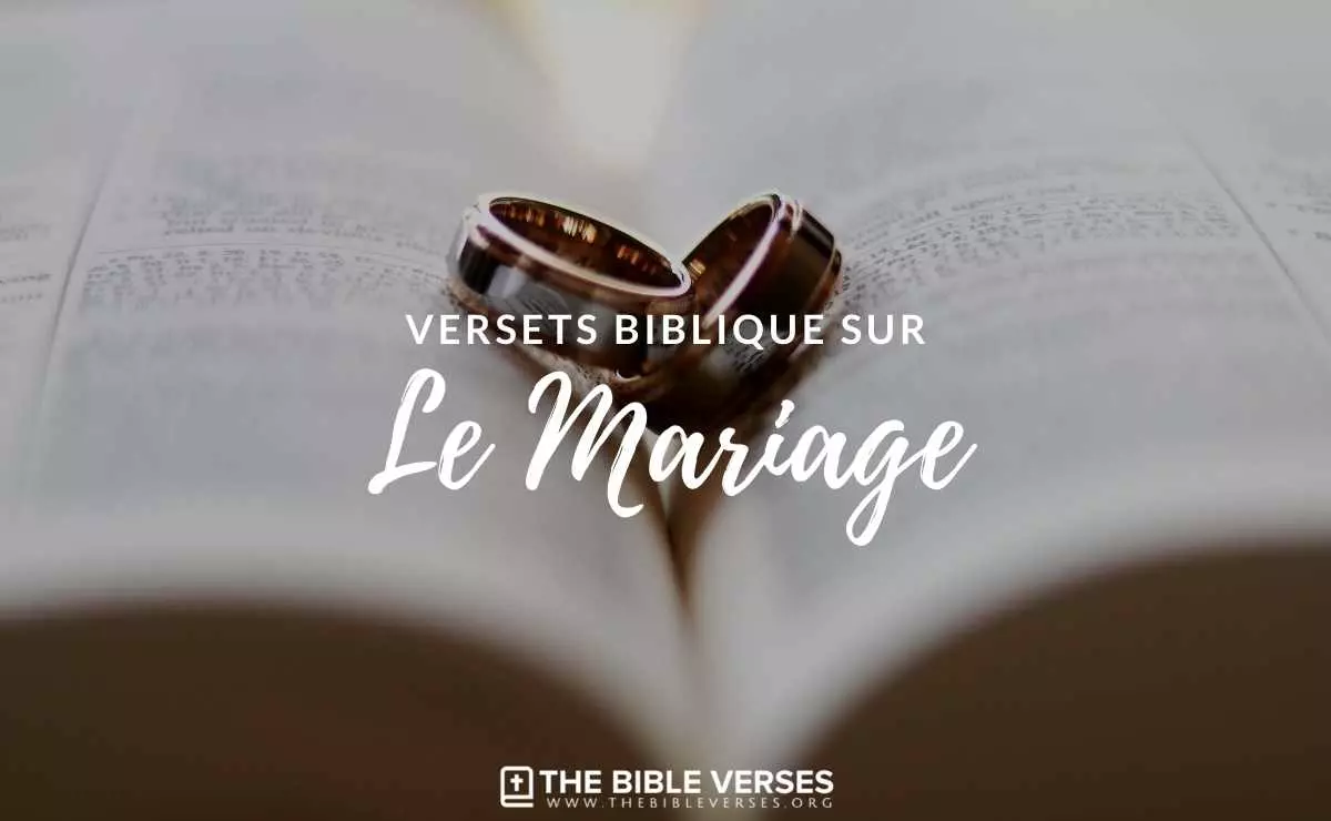 ᐅ 25 Versets Bibliques sur le Mariage Textes de la Bible