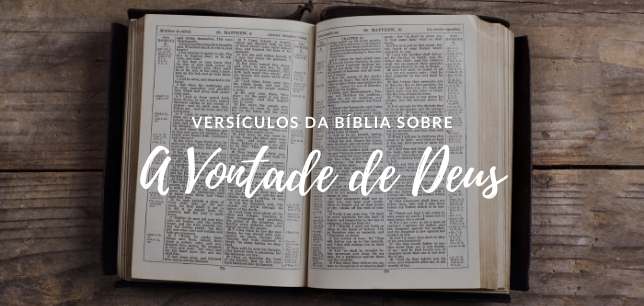 Versículos da Bíblia sobre A Vontade de Deus