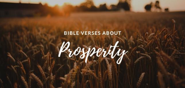 Bible Verses About Prosperity