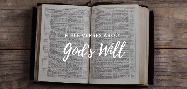 Bible verses about God's Will